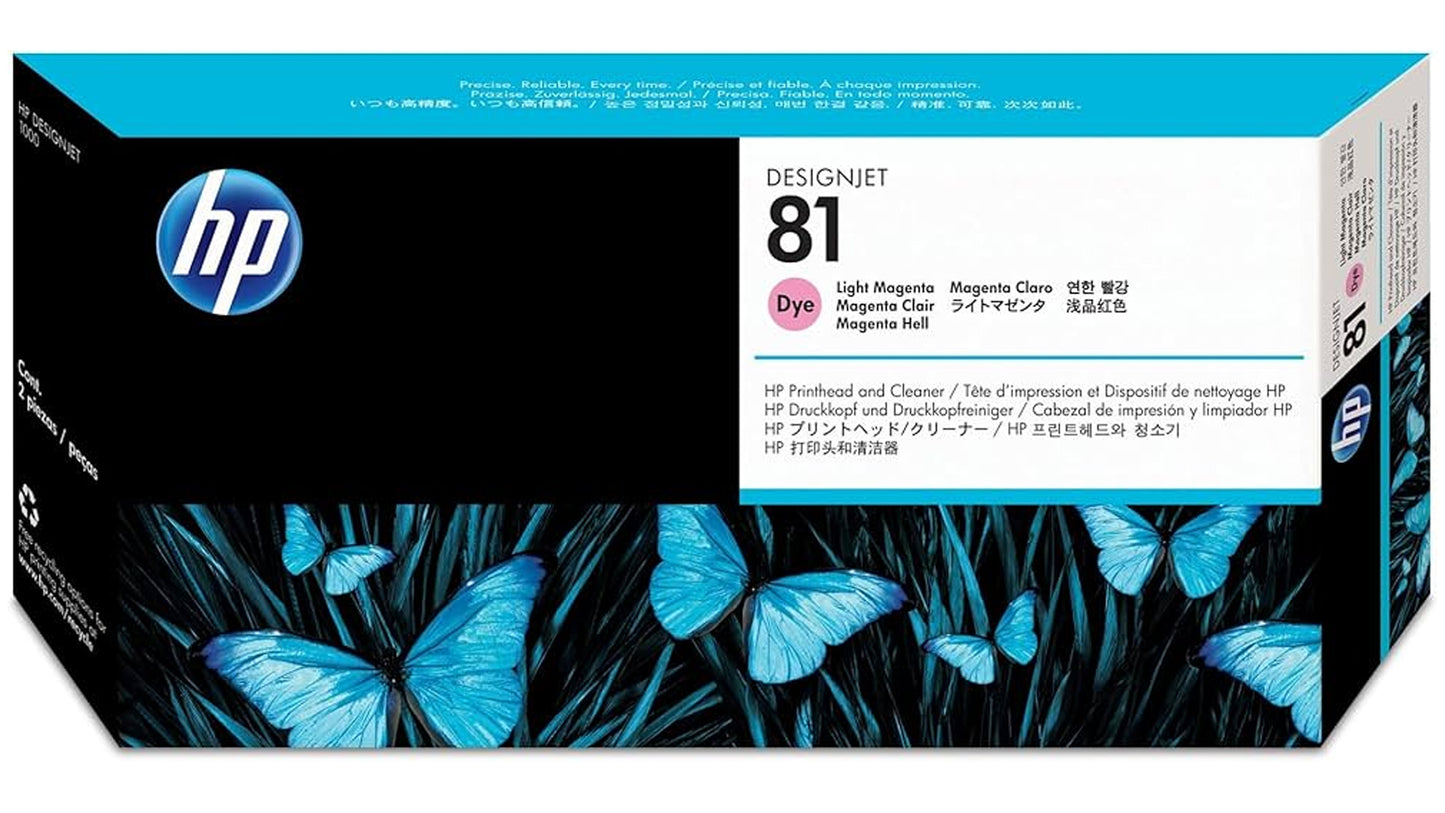 HP 81 (C4955A) Light Magenta Printhead and Printhead Cleaner