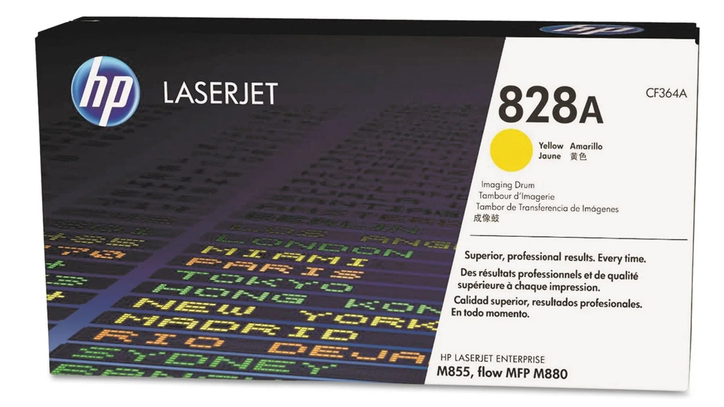Original HP 828A Standard-Yield Yellow Toner Cartridge, CF364A