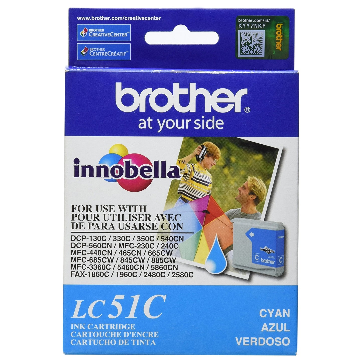 Brother LC51C Cyan Ink Cartridge