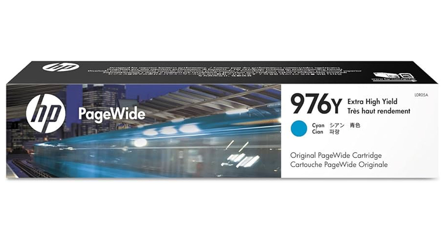 Original HP 976Y Extra High Yield Cyan Toner Cartridge, L0R05A