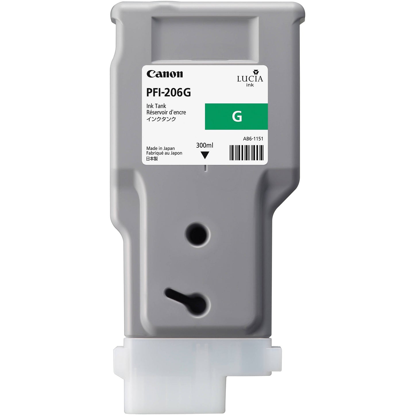 Original Canon PFI-206 300mL Green Ink Cartridge-0