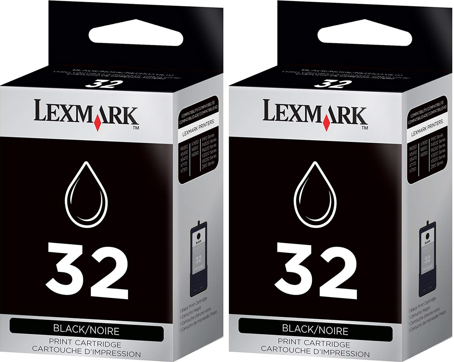 Lexmark (18C0533) NO.32 Ink Cartridges (Black, 2-Pack)-0