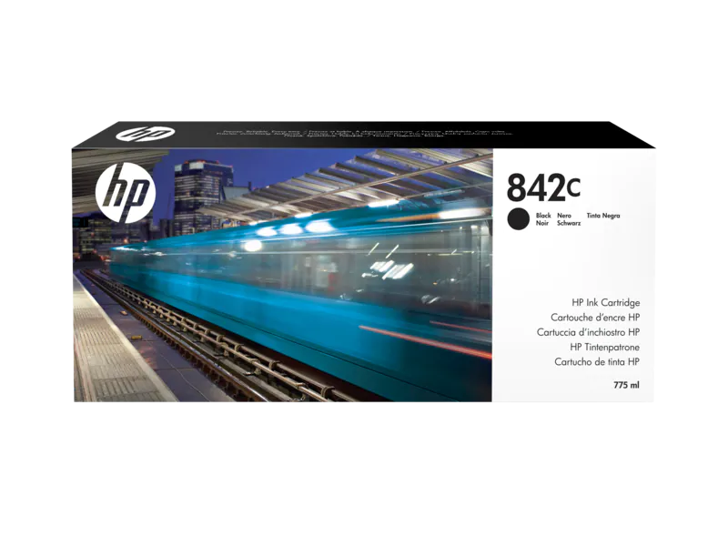 HP 842C 775-ml Black PageWide Ink Cartridge-0
