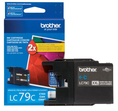 Original Brother LC79 Cyan Ink Cartridge-0