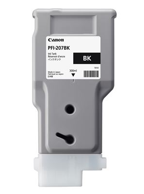 Original Canon PFI-207 300mL Black Ink Cartridge-0