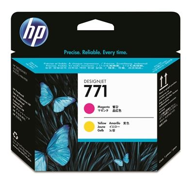 HP 771 (CE018A) Magenta and Yellow Printheads-0