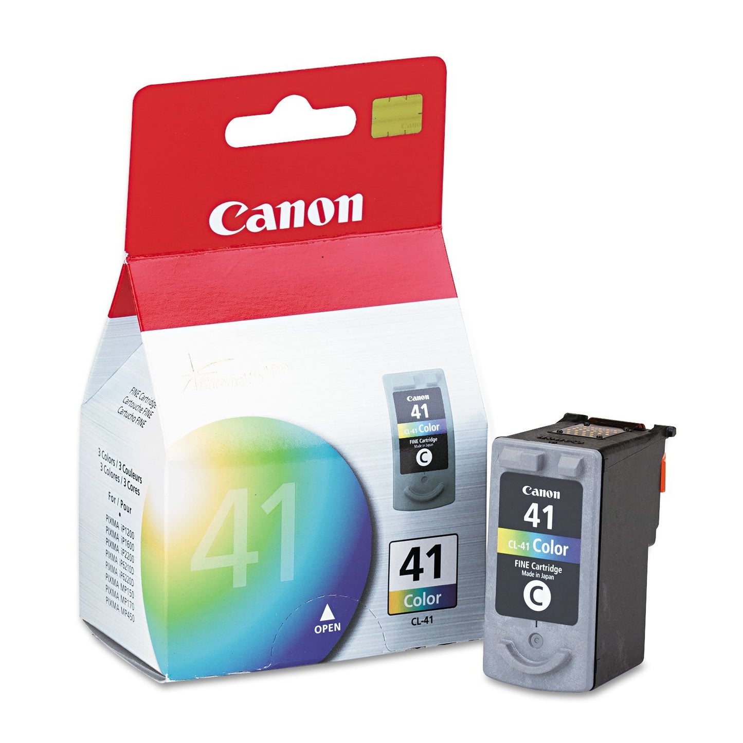 Original Canon CL-41 Standard Yield Color Ink Cartridge, 0617B002-0