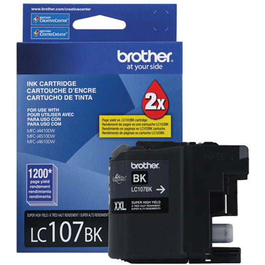 Original Brother LC107XXL Black Ink Cartridge-0