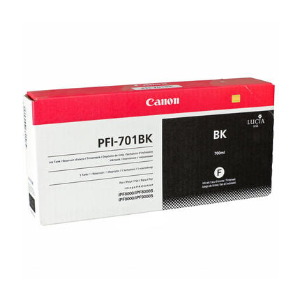 Canon PFI-701 Black Standard Yield Ink Cartridge (0900B001)-0