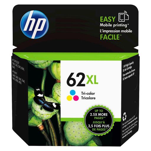 HP 62XL (C2P07AN) Tri-Color Ink Cartridge-0