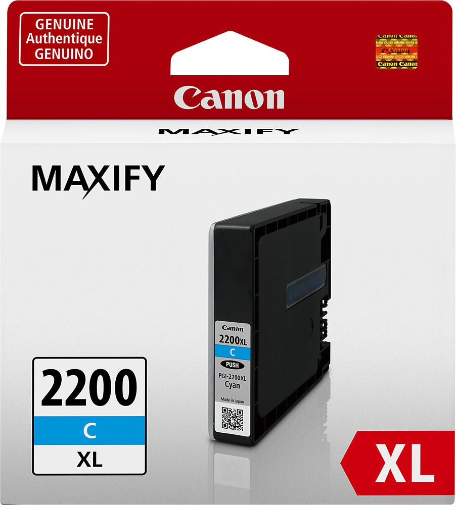 Original Canon PGI-2200XL Cyan Ink Cartridge-0