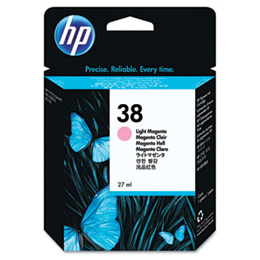 OEM HP 38 Light Magenta (C9419A) Ink Cartridge-0