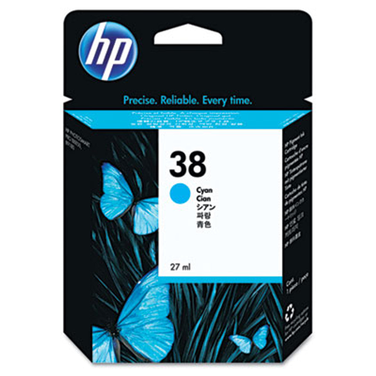 OEM HP 38 Cyan (C9415A) Ink Cartridge-0