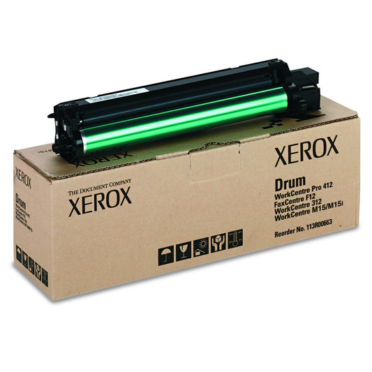 Xerox 113R663 Black Laser Drum Unit, 113R00663-0