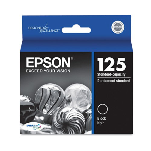 New Genuine Epson 125 Black Ink Cartridge-0