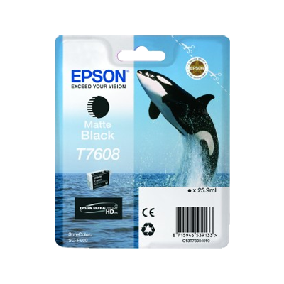 Epson Whale T7608 Matte Black Ink Cartridge-0