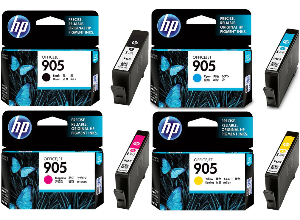 HP 905 Black and Color Ink Cartridge (Combo 4 Pack)-0