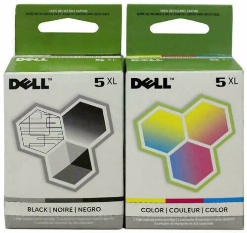 Dell 5XL Black & Color M4640 & M4646 Ink Cartridge-Combo Pack-0