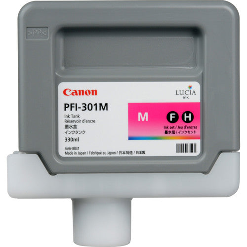 Canon PFI-301M Standard-Yield Magenta Ink Cartridge, 1488B001AA-0