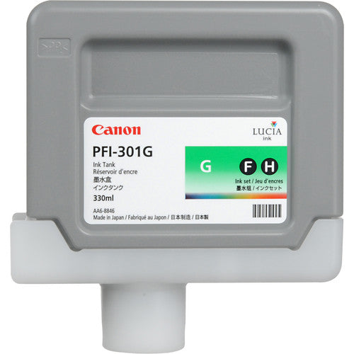 Canon PFI-301G Standard-Yield Green Ink Cartridge, 1493B001AA-0