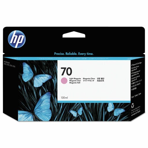 Original HP 70 130-ml (C9455A) Light Magenta Ink Cartridge-0