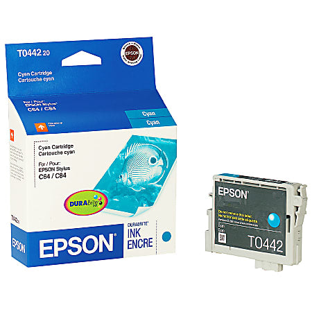 Original Epson (T0442) Cyan Ink Cartridge, T044220-0