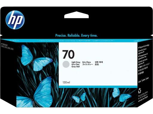 Original HP 70 130-ml (C9451A) Light Gray Ink Cartridge-0