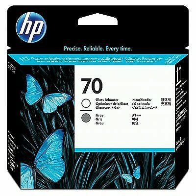 HP 70 (C9410A) Gloss Enhancer and Gray Printhead-0