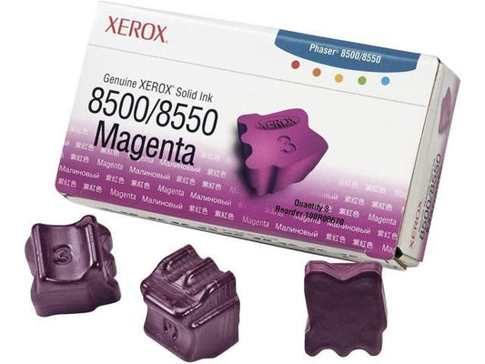 Genuine Xerox Solid Ink 8500/8550 Magenta (3 sticks) (108R00670)-0