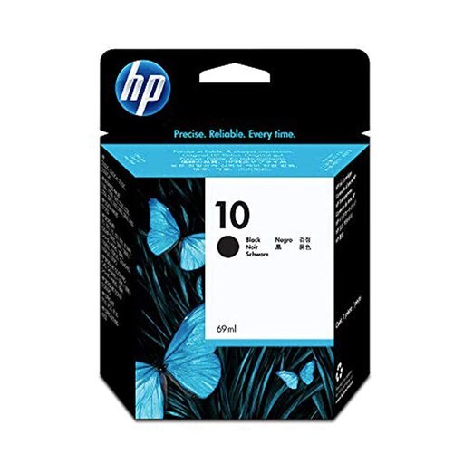 HP 10 Ink Cartridge Black-C4844A-0