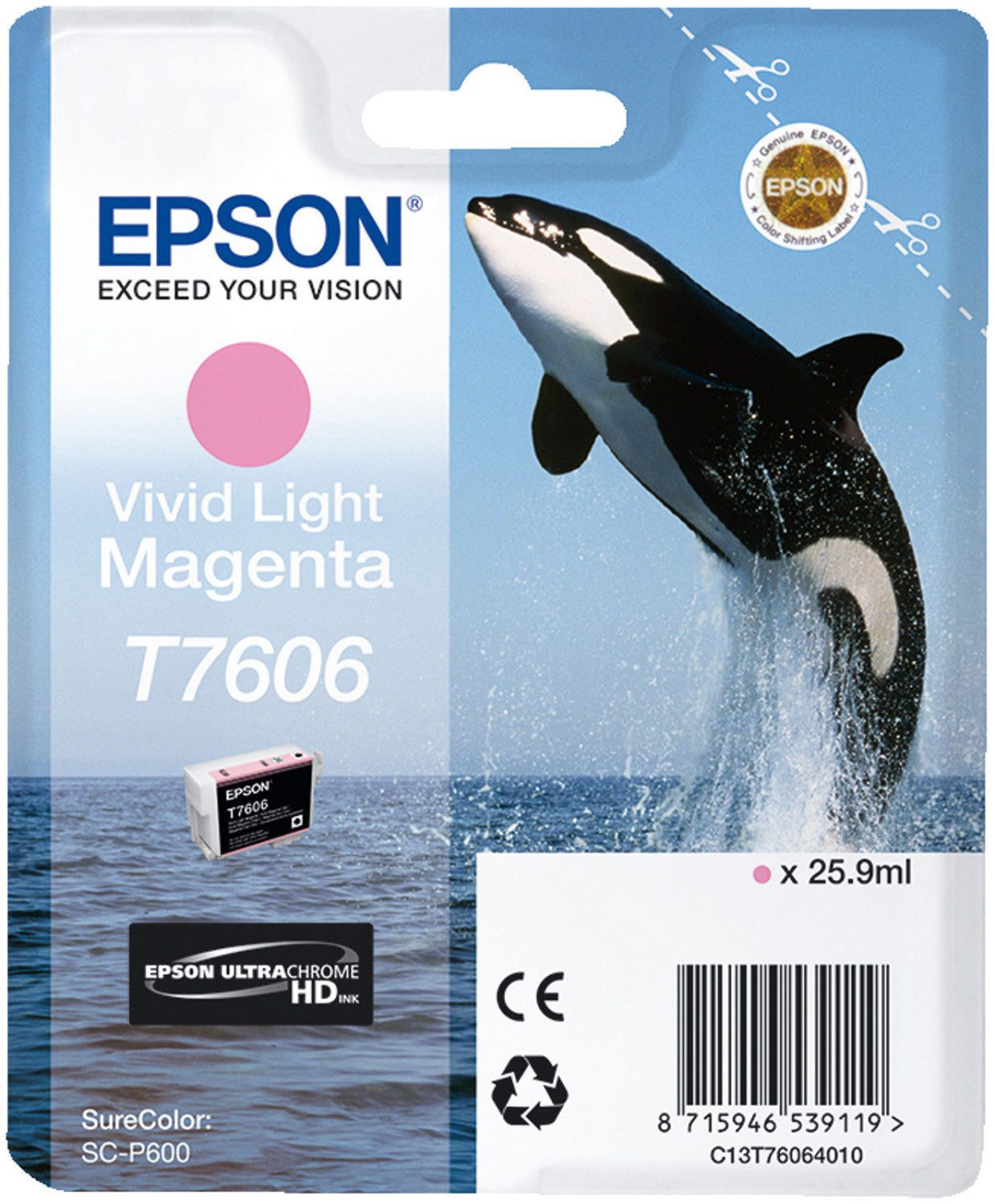 Epson Whale T7606 Light Magenta Ink Cartridge-0