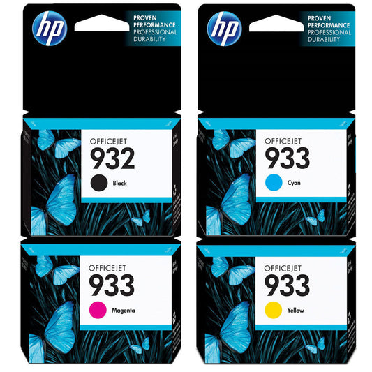 HP 932 Black & 933 Color Ink Cartridge- 4 Pack-0