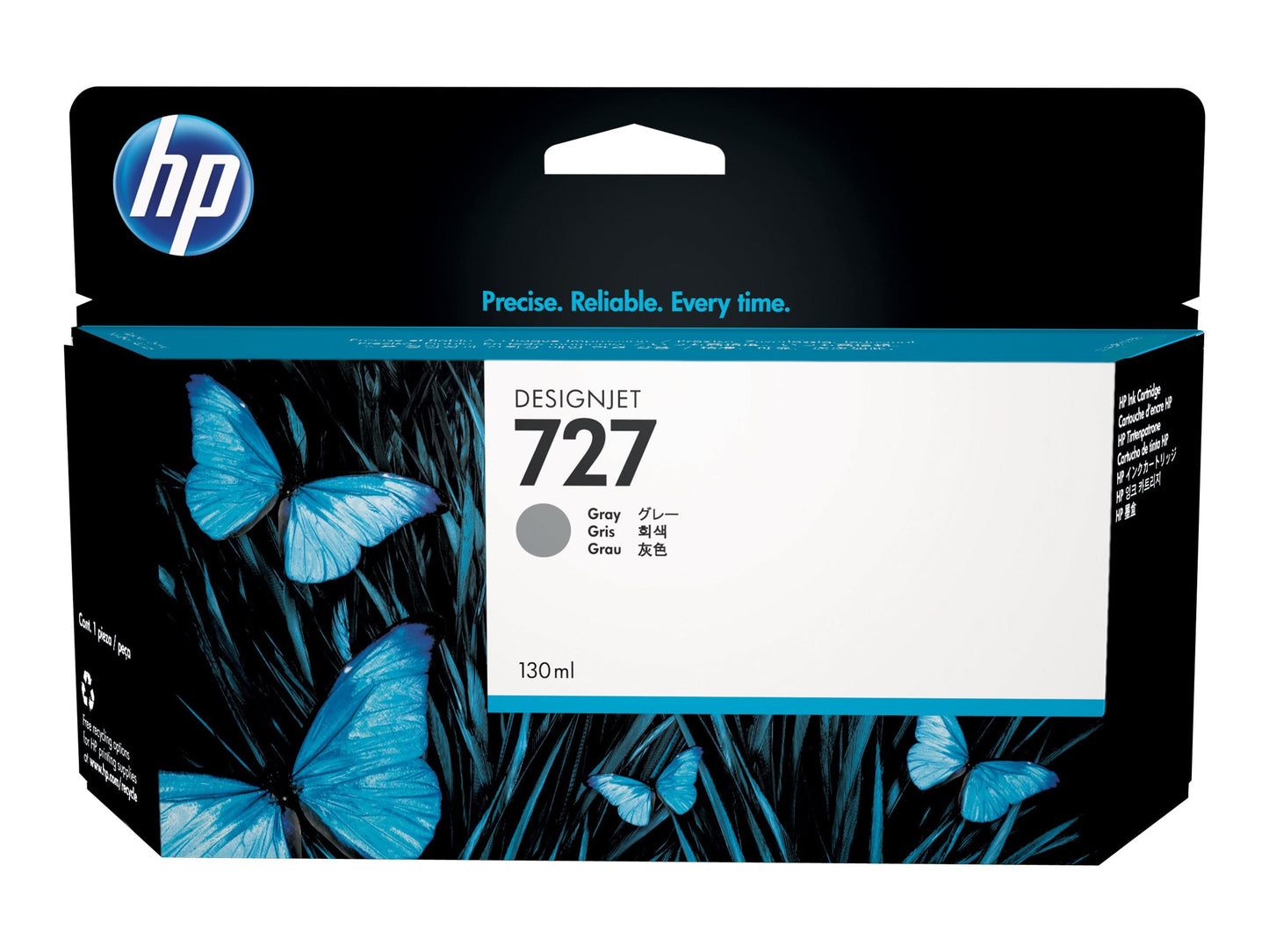 HP 727 130mL (B3P24A) Gray Ink Cartridge-0