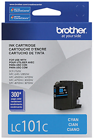 Original Brother LC101 Cyan Ink Cartridge-0