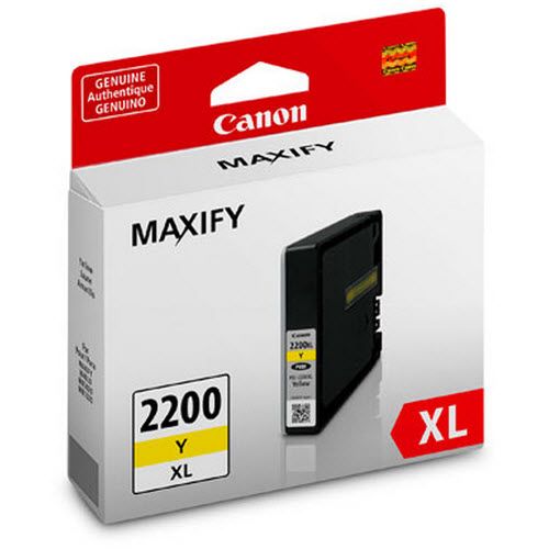 Original Canon PGI-2200XL Yellow Ink Cartridge-0