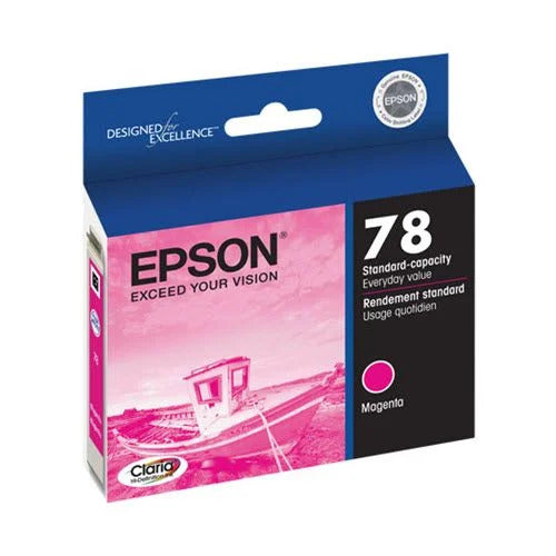 New Genuine Epson 78 (T078320) Magenta Ink Cartridge-0