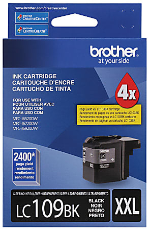 Original Brother LC109BK XXL Super High Yield Black Ink Cartridge-0