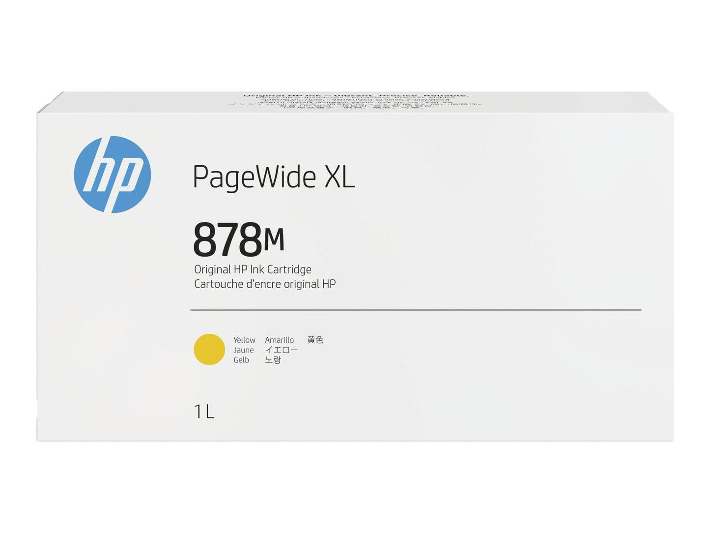 HP 878M 1-liter Yellow PageWide XL Ink Cartridge (312Z7A)-0