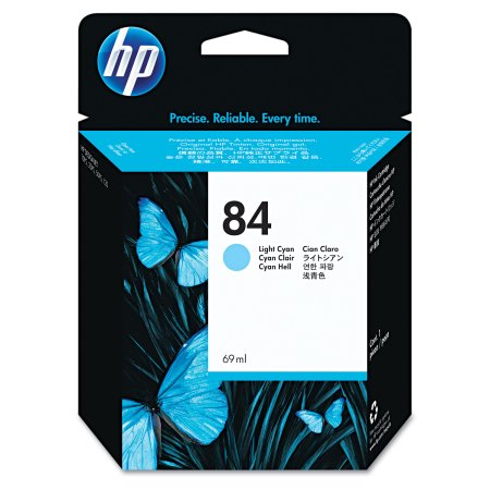 Original HP 84 Light Cyan (C5017A) Ink Cartridge-0