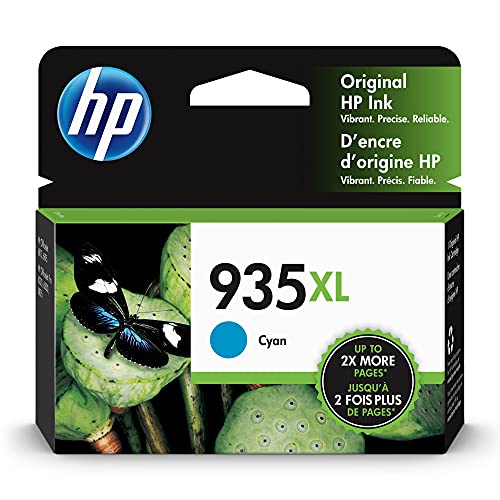 Genuine HP 935XL Cyan (C2P24AN) Ink Cartridge-0