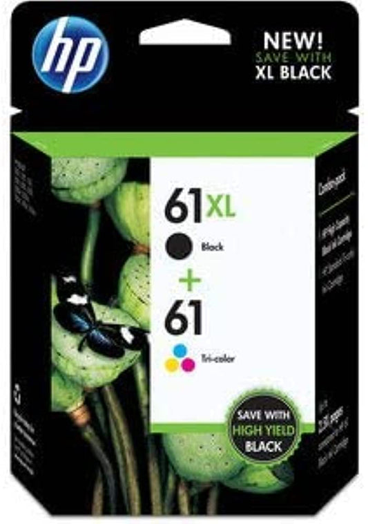 Original HP 61XL Black and 61 Color Ink Cartridge-0