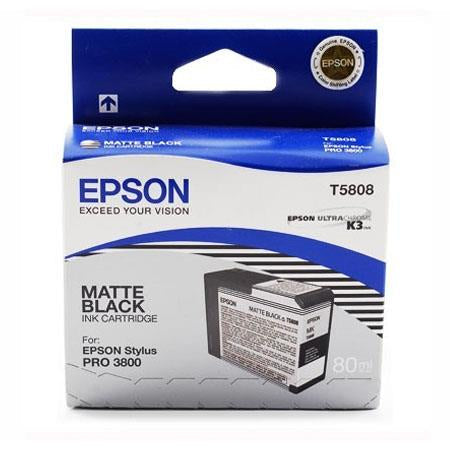 Original Epson T5808 Matte Black 80ml Ink Cartridge-0