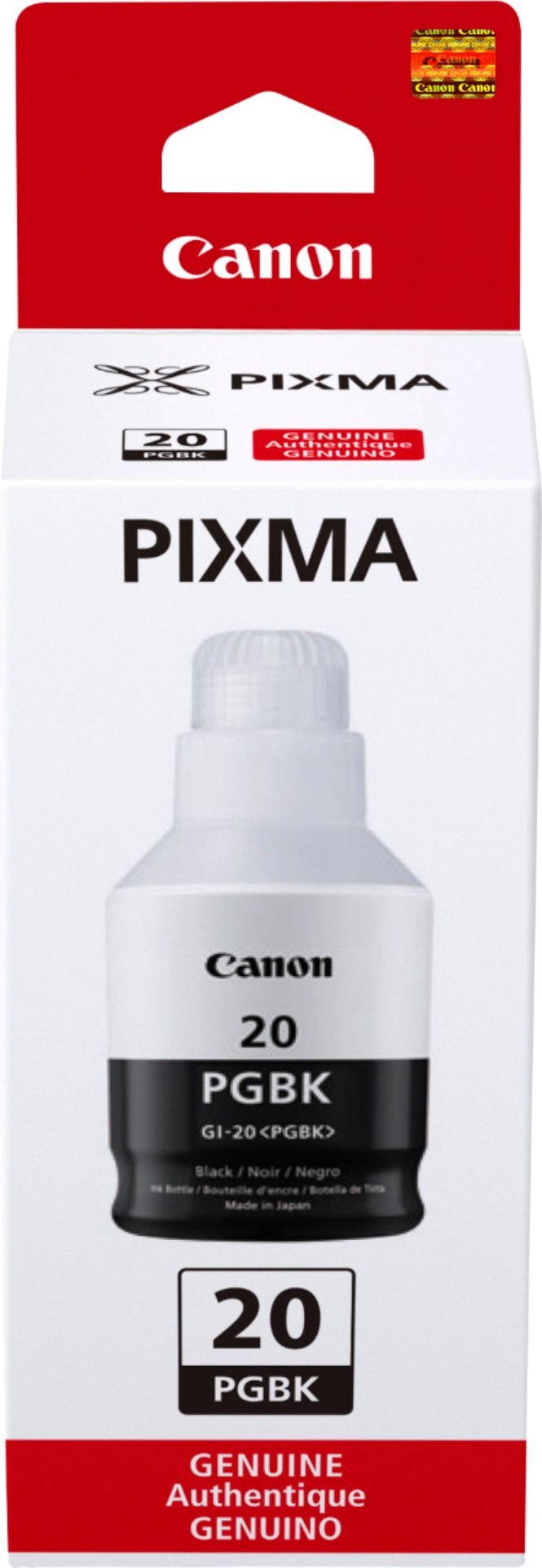 Canon GI-20 PGBK High-Yield Black Ink Bottle, 3383C001-0