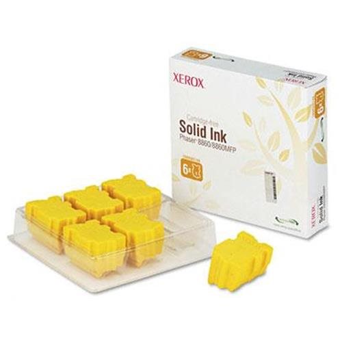 Genuine Xerox Phaser 8860 / 8860MFP Yellow Solid Ink Pack (6 Sticks) (108R00748)-0