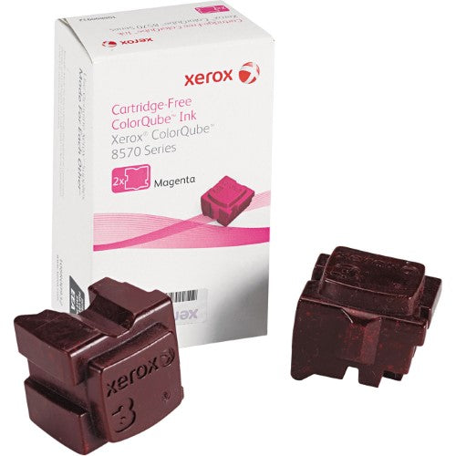 Genuine Xerox ColorQube 8570 / 8580 Magenta Solid Ink Pack (2 Sticks) (108R00927) (108R00947)-0