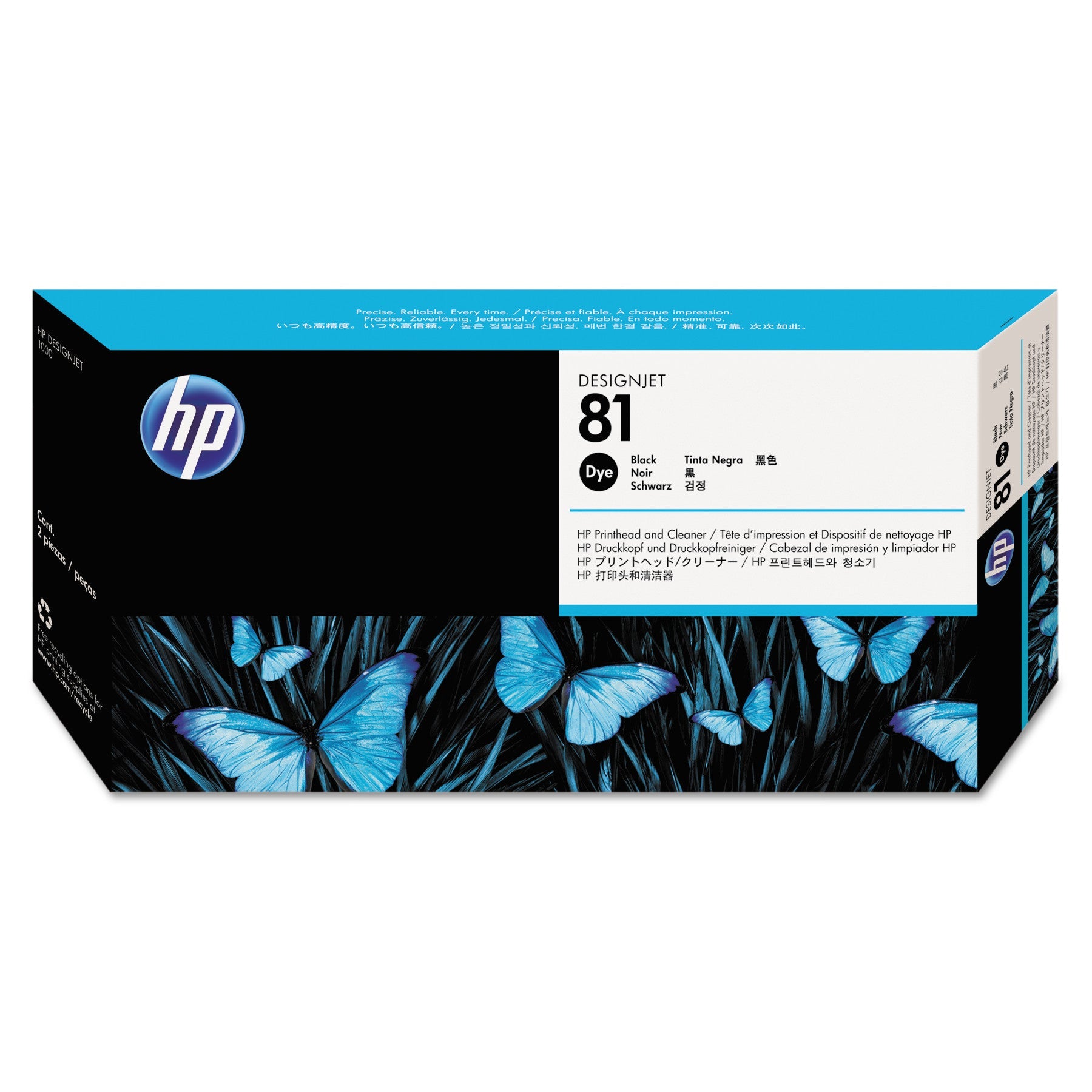 HP 81 (C4950A) Black Printhead and Printhead Cleaner-0