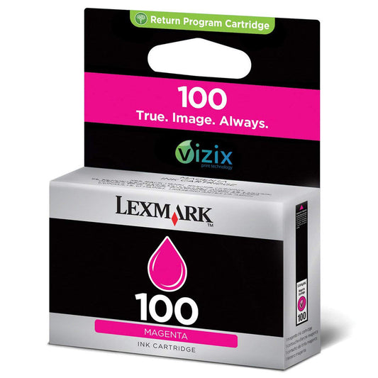 Original Lexmark 14N0901 100 Magenta Ink Cartridge-0