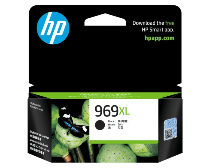 HP 969XL High Yield Black Original Ink Cartridge - (3JA85AA)-0