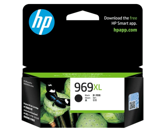 HP 969XL High Yield Black Original Ink Cartridge - (3JA85AA)-0