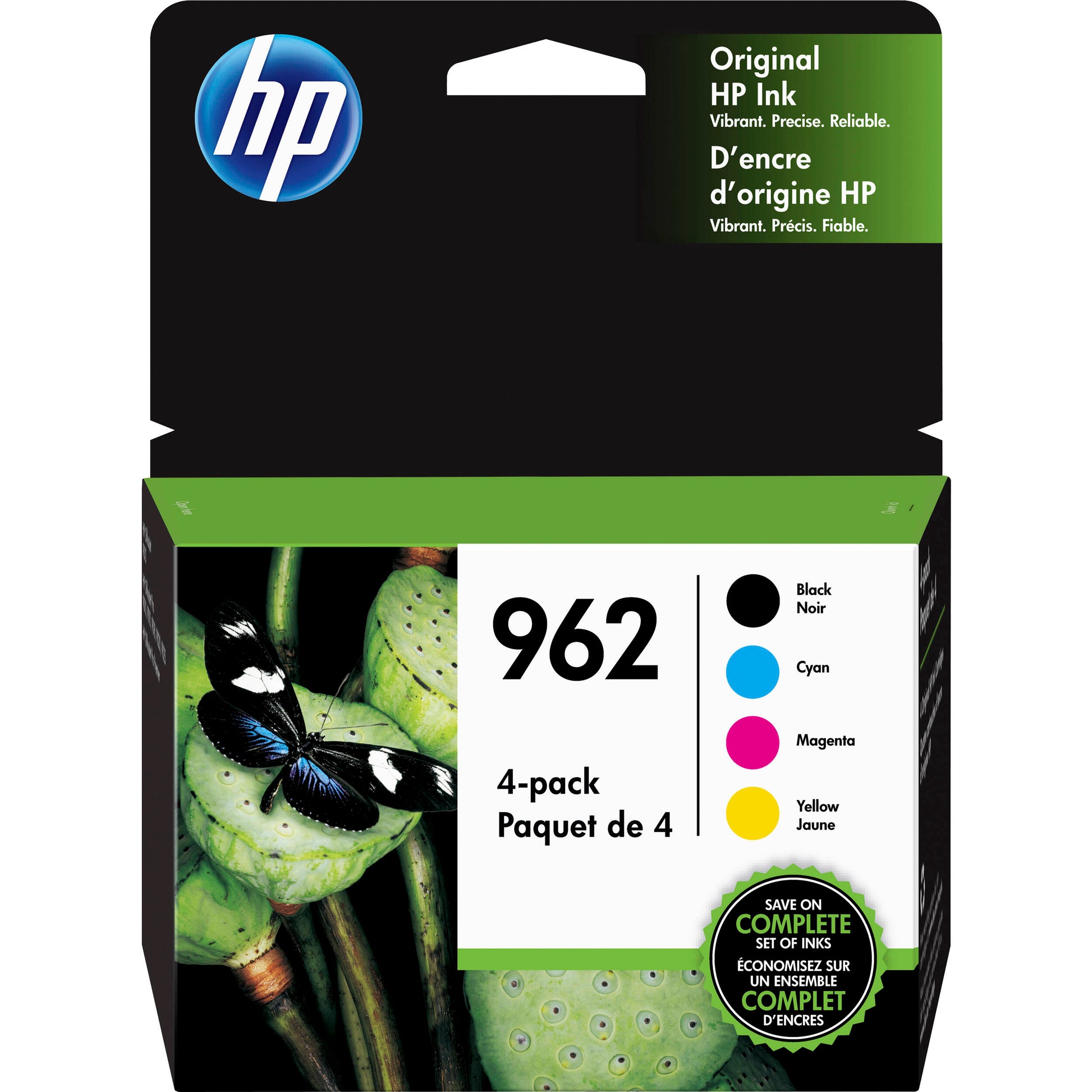 Original HP 962 Black, Cyan, Magenta, Yellow Ink Cartridge-4 Pack-0